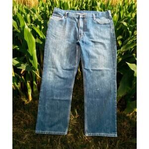 Carhartt Jeans Streetwear Faded Thigh Jeans 42x30 Classic Straight Leg